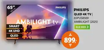 Expert PHILIPS QLED 4K TV 65PUS8500 aanbieding