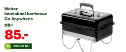 Welkoop Weber houtskoolbarbecue Go Anywhere aanbieding
