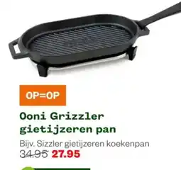 Welkoop Ooni Grizzler gietijzeren pan aanbieding