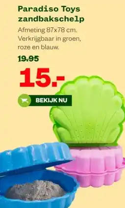 Welkoop Paradiso Toys zandbakschelp aanbieding