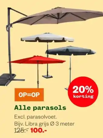 Welkoop Alle parasols aanbieding