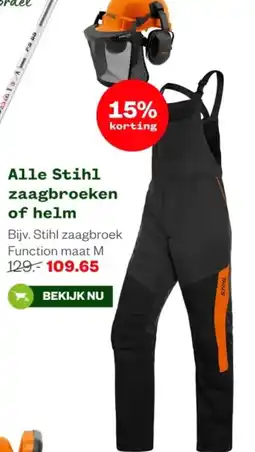 Welkoop Alle Stihl zaagbroeken of helm aanbieding