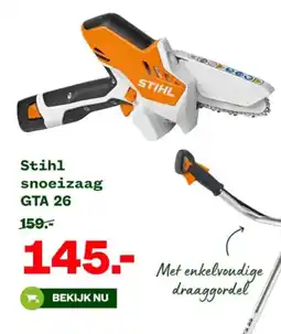 Welkoop Stihl snoeizaag GTA 26 aanbieding