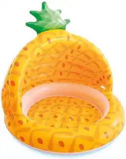 Bol.com Intex Opblaaszwembad ananas 102 x 94 cm pvc oranje aanbieding