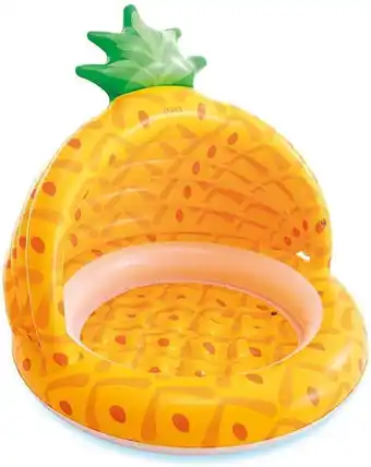Bol.com Intex Opblaaszwembad ananas 102 x 94 cm pvc oranje aanbieding