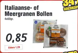 Budget Food Italiaanse- of Meergranen Bollen aanbieding
