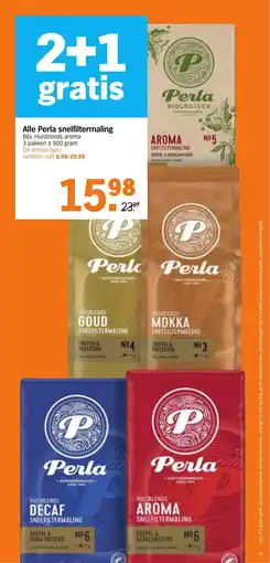 Albert Heijn Alle Perla snelfiltermaling aanbieding