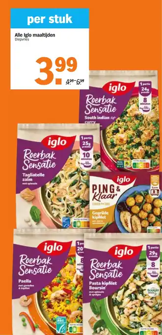 Albert Heijn Alle Iglo maaltijden aanbieding
