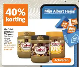 Albert Heijn Alle Calvé pindakaas aanbieding
