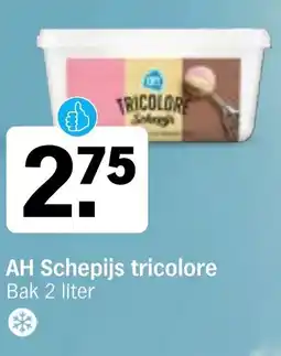 Albert Heijn AH Schepijs tricolore aanbieding