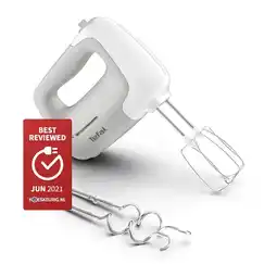 Amazon Tefal HT450B Prep'Mix handmixer, 5 snelheden, turbofunctie, 2 gardes, krachtig 450 watt aanbieding
