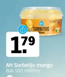 Albert Heijn AH Sorbetijs mango aanbieding