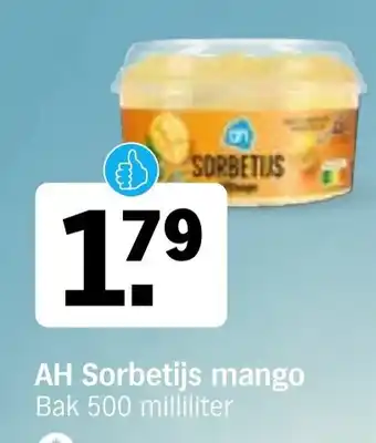 Albert Heijn AH Sorbetijs mango aanbieding