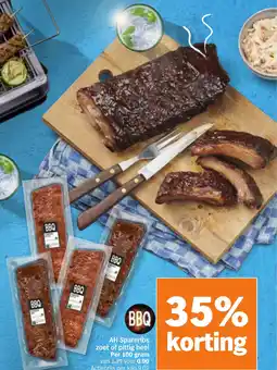 Albert Heijn AH Spareribs zoet of pittig heel aanbieding