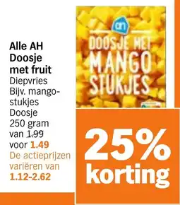 Albert Heijn Alle AH Doosje met fruit aanbieding