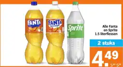 Albert Heijn Alle Fanta en Sprite aanbieding