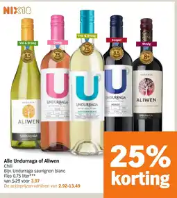 Albert Heijn Alle Undurraga of Aliwen aanbieding