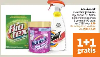 Albert Heijn Alle A-merk vlekverwijderaars aanbieding