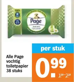 Albert Heijn Alle Page vochtig toiletpapier aanbieding