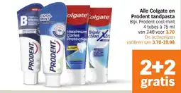 Albert Heijn Alle Colgate en Prodent tandpasta aanbieding