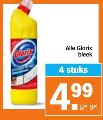 Albert Heijn Alle Glorix bleek aanbieding