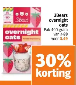 Albert Heijn 3Bears overnight oats aanbieding