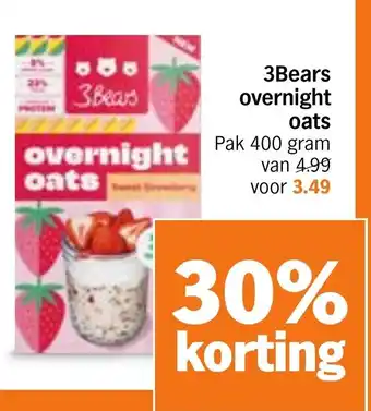 Albert Heijn 3Bears overnight oats aanbieding