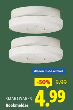 Lidl Smartwares Rookmelder aanbieding