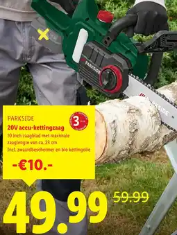 Lidl 20V accu kettingzaag aanbieding