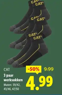 Lidl CAT 3 paar werksokken aanbieding