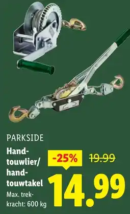 Lidl Parkside Hand touwlier/ hand touwtakel aanbieding