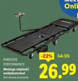 Lidl Montage rolplank/ werkplaatsstoel aanbieding