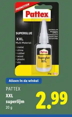 Lidl Pattex XXL superlijm aanbieding