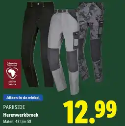 Lidl Herenwerkbroek aanbieding