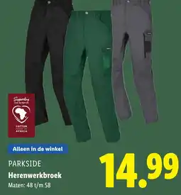 Lidl Parkside Herenwerkbroek aanbieding