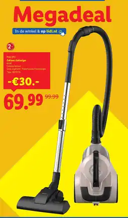 Lidl Philips Zakloze stofzuiger aanbieding
