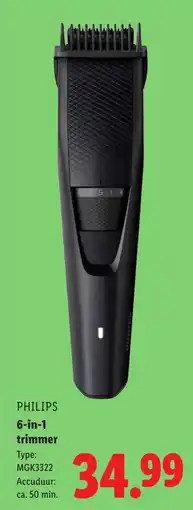 Lidl Philips 6 in 1 trimmer aanbieding