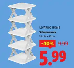 Lidl Livarno home schoenenrek aanbieding