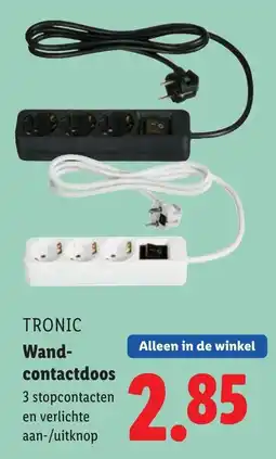 Lidl Tronic Wand contactdoos aanbieding