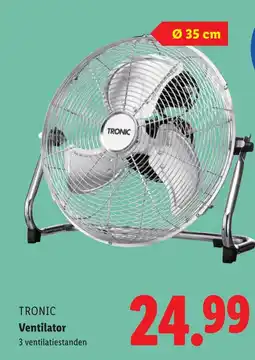Lidl Tronic ventilator aanbieding