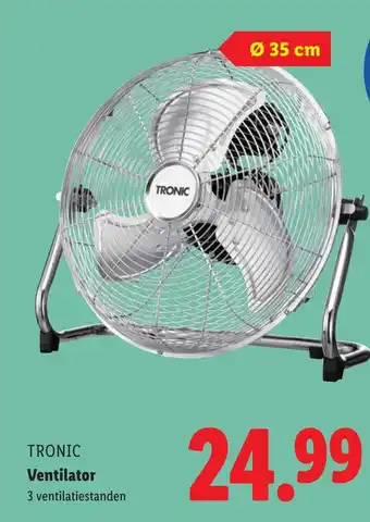 Lidl Tronic ventilator aanbieding