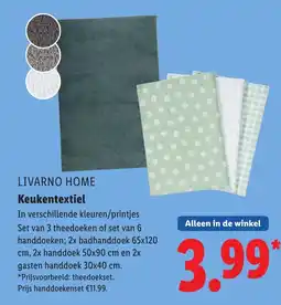 Lidl Livarno home Keukentextiel aanbieding