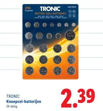 Lidl TRONIC Knoopcel batterijen aanbieding