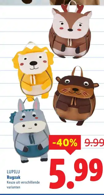 Lidl LUPILU Rugzak aanbieding