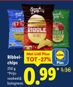 Lidl Ribbel chips aanbieding