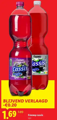 Lidl Freeway cassis aanbieding
