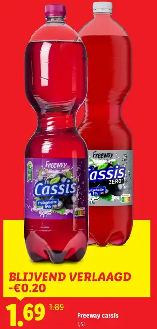 Lidl Freeway cassis aanbieding