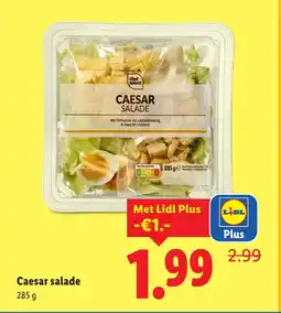 Lidl Caesar salade aanbieding