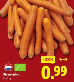 Lidl Bio wortelen aanbieding