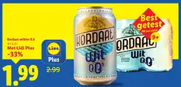 Lidl Kordaat witbier 0.0 aanbieding